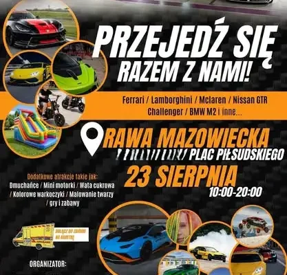 Rawa Mazowiecka: Motoryzacyjne show i piknik „Bez Hejtu” już w niedzielę