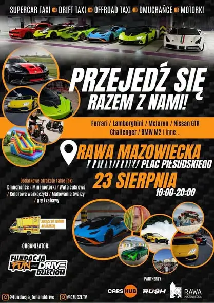 Rawa Mazowiecka: Motoryzacyjne show i piknik „Bez Hejtu” już w niedzielę