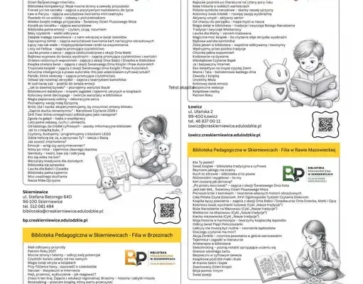 Biblioteki pedagogiczne w regionie zapraszają na zajęcia edukacyjne