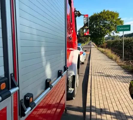 Kolizja w Białej Rawskiej – interwencja OSP KSRG