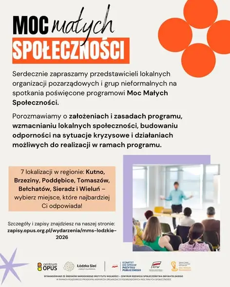 Rusza program grantowy dla NGO w Łódzkiem – poznaj harmonogram spotkań