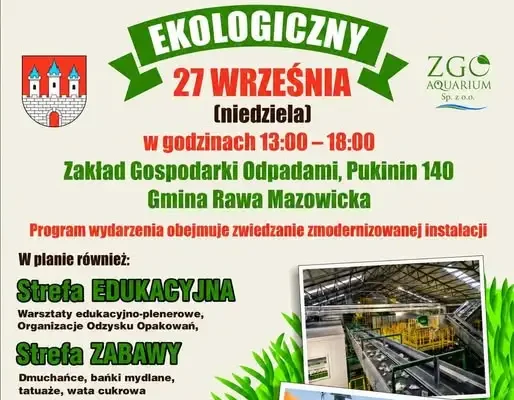Piknik Ekologiczny w ZGO Pukinin – zwiedzanie instalacji i warsztaty dla rodzin