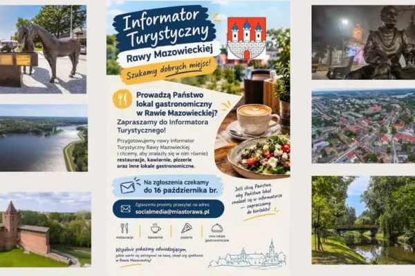 Rawa Mazowiecka tworzy Informator Turystyczny – zaproszenie dla lokalnej gastronomii