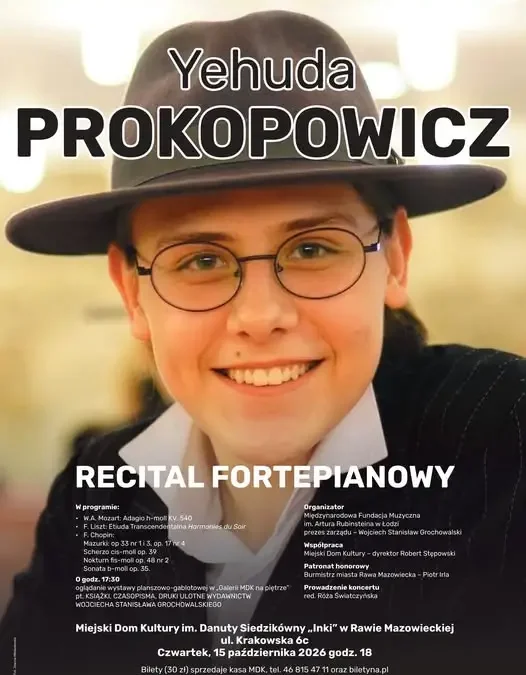 Recital Chopinowski w MDK Rawa Mazowiecka – bilety już w sprzedaży